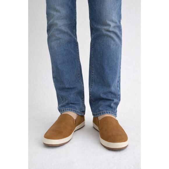 English Laundry Wynne Leather Slip On Loafers Mens 10.5 Cognac Brown ELS2004 New